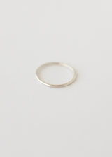 Fine stacking ring silver