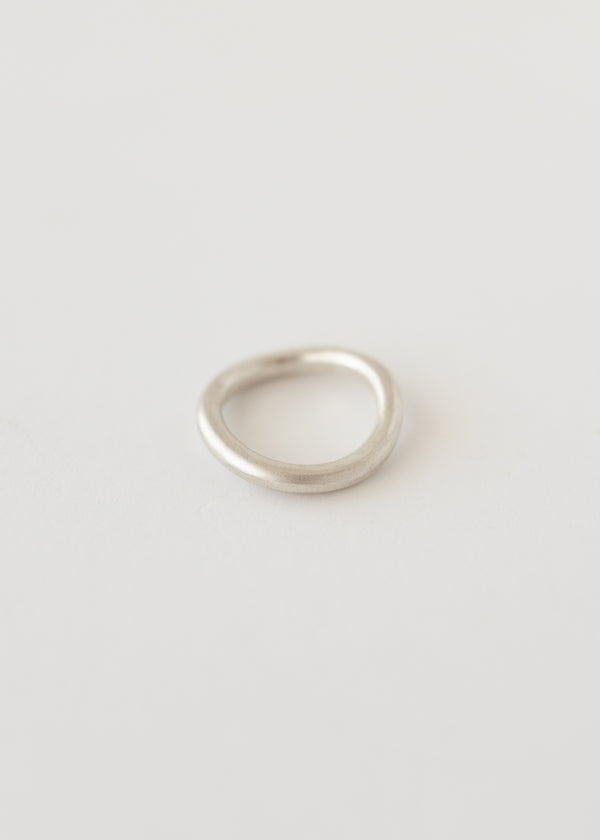 Chunky uneven ring silver - wholesale
