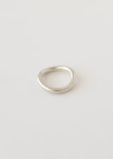 Chunky uneven ring silver