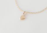 Coeur - Love Charm Necklace Plain Gold