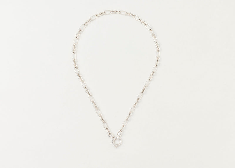 Chunky Mixed Links Belcher Chain Silver (6.5mm) - Ready to Ship