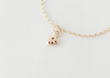 Coeur - Love Charm Necklace Gemstones Gold - Ready to Ship