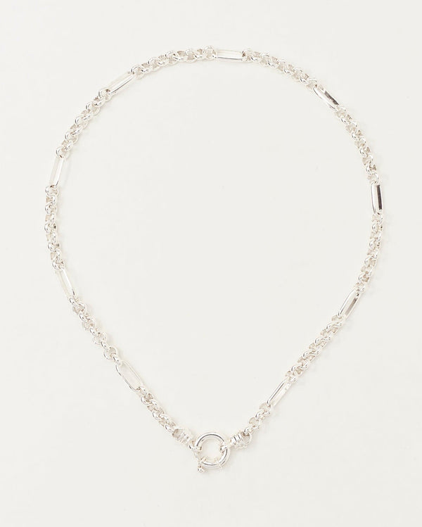 Mixed Links Belcher Chain Silver (5.5mm)