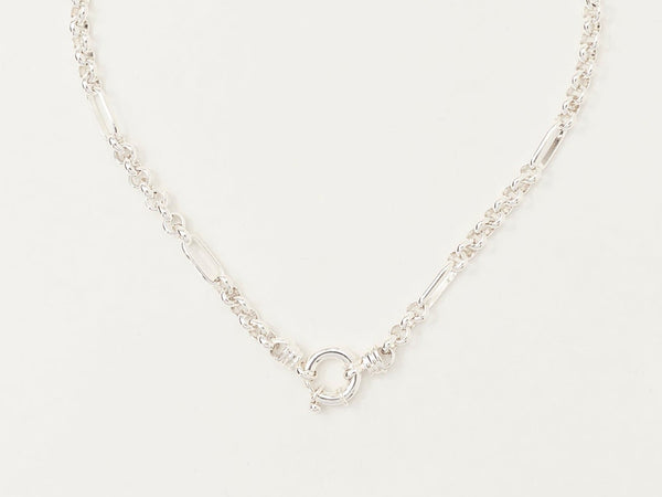 Mixed Links Belcher Chain Silver (5.5mm)