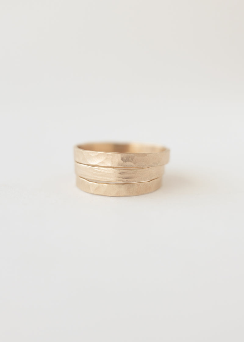 Fine textured band gold - ready to ship