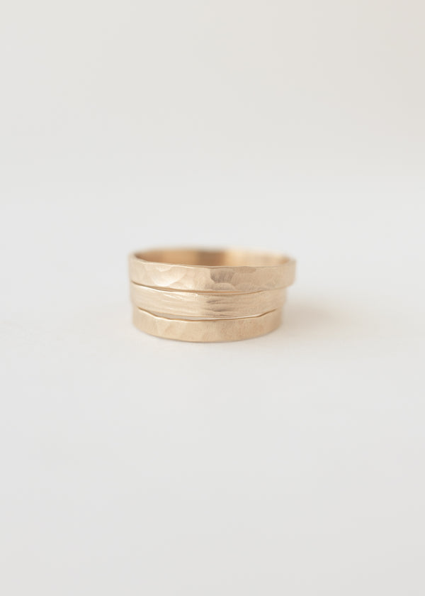 Fine textured band gold - wholesale