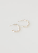 Mix + Match - one mini twisted hoop silver