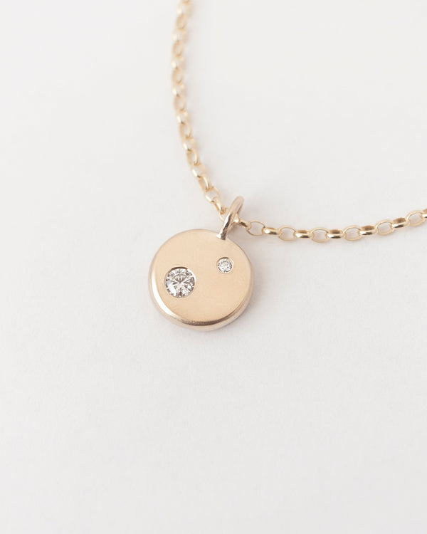 Lune Necklace Deux Yellow Gold