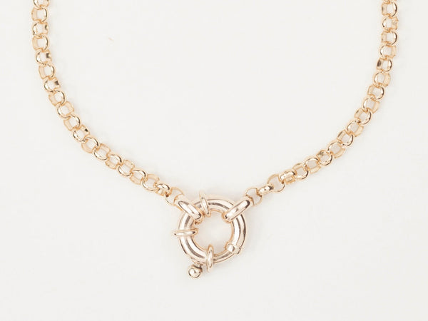 Bold Belcher Bracelet Gold (3.4mm)