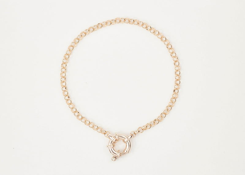 Bold Belcher Bracelet Gold (3.4mm) - Ready to Ship
