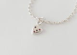 Coeur - Love Charm Bracelet Gemstones Silver