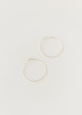 Plain hoops silver - ready to ship