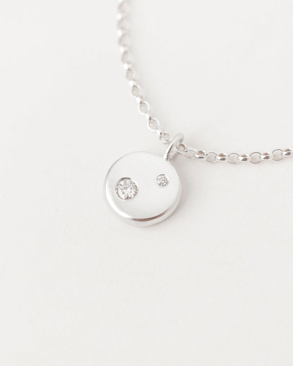 Lune Necklace Deux Silver