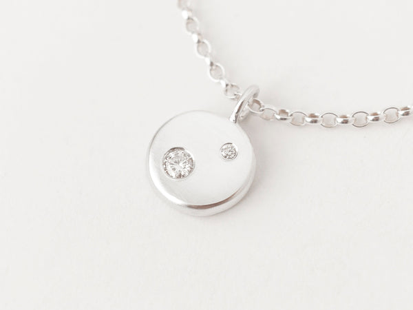 Lune Necklace Deux Silver