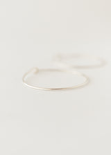 Plain hoops silver - ready to ship