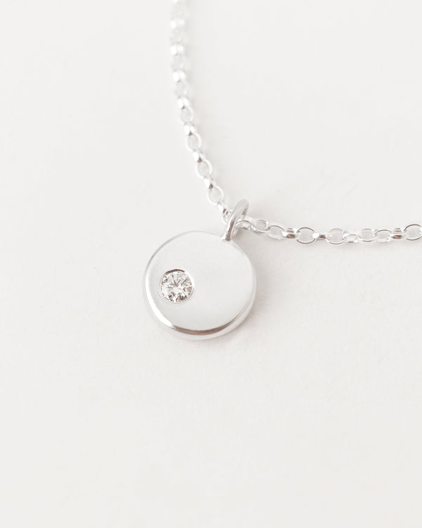 Lune Necklace Une White Gold