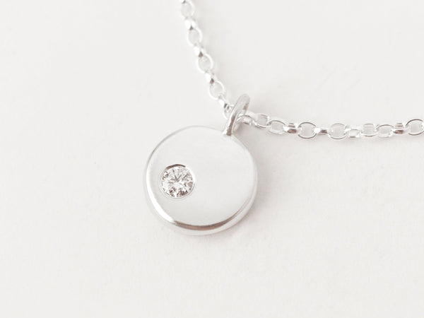 Lune Necklace Une White Gold