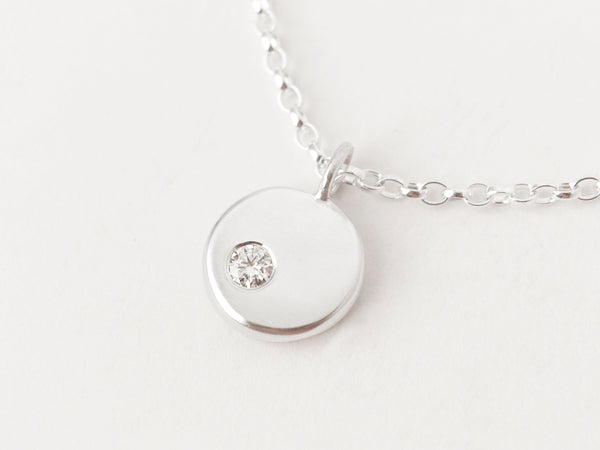 Lune Necklace Une Silver