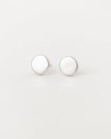 Lune Studs White Gold