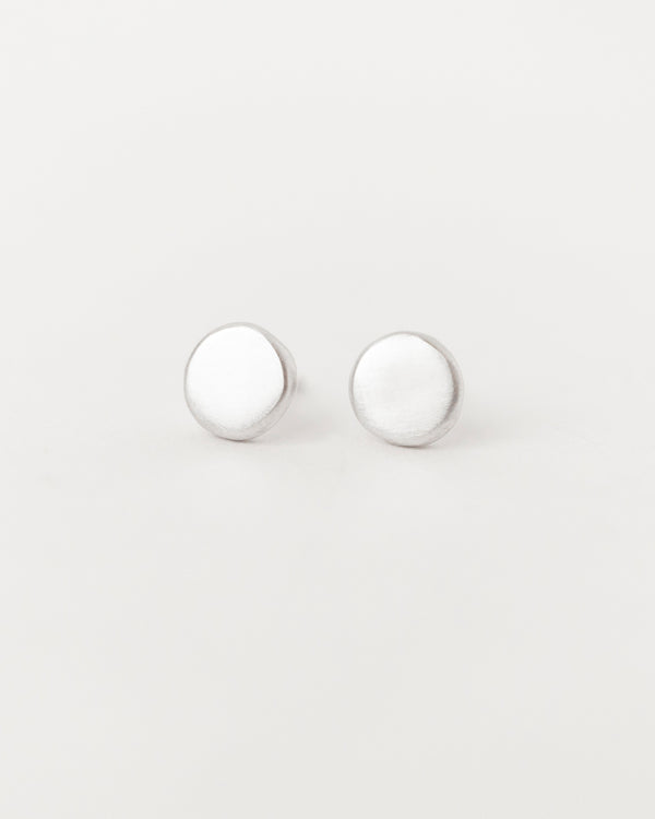 Lune Studs White Gold