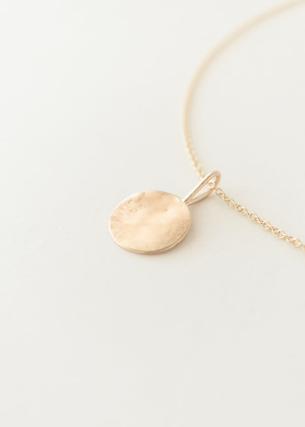 Mini gold moon necklace - wholesale