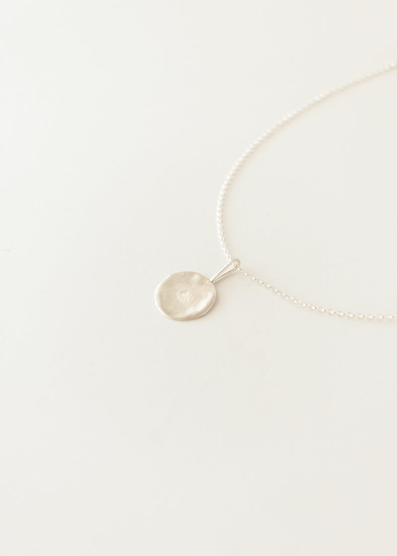 Mini silver moon pendant - ready to ship