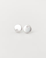 Lune Studs Une White Gold