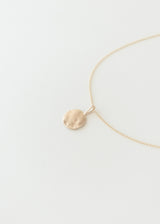 Gold moon necklace