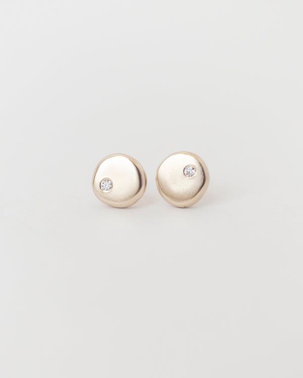 Lune Studs Une Yellow Gold