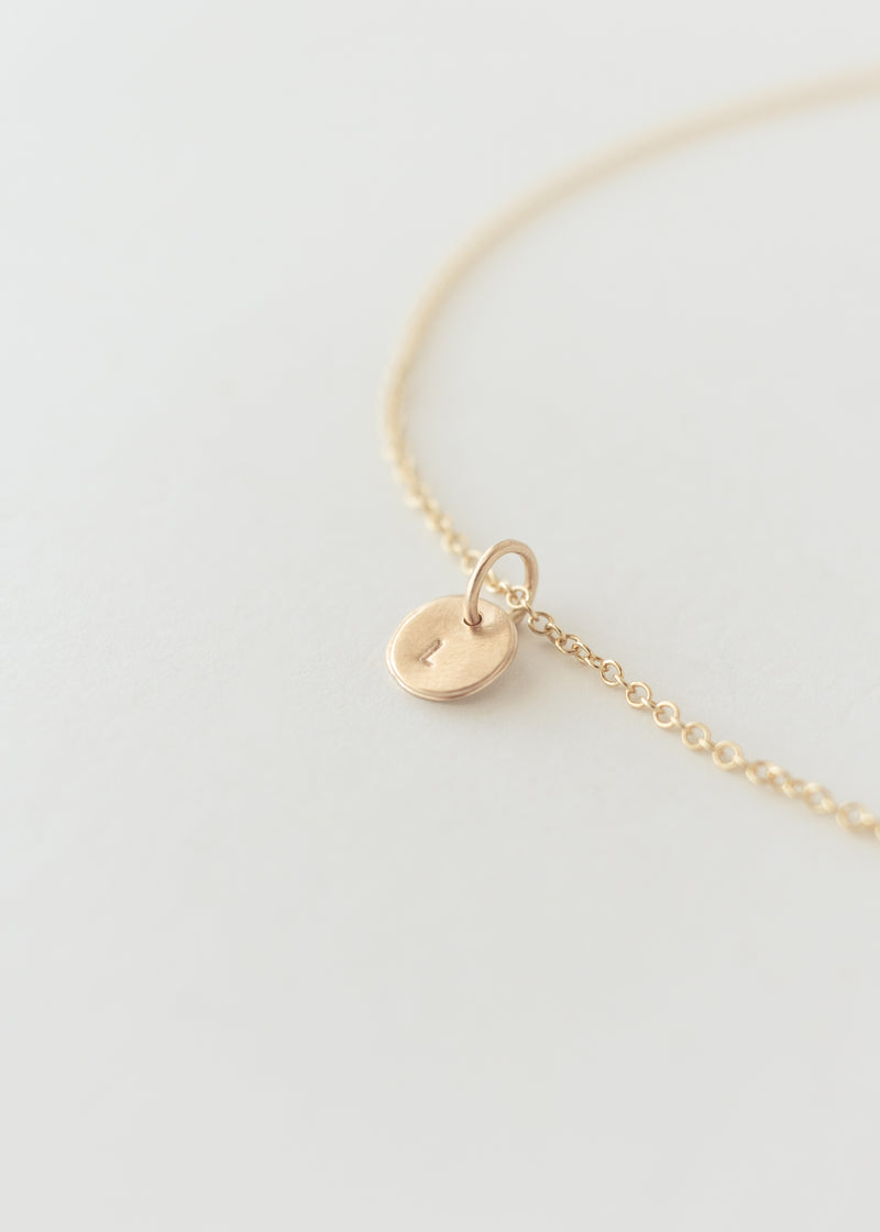 Personalised necklace gold - stackable
