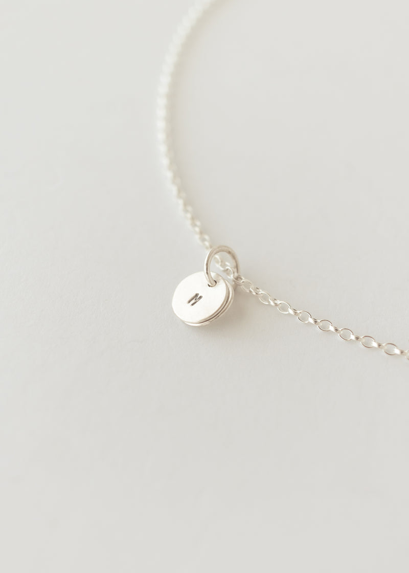 Personalised necklace silver - stackable