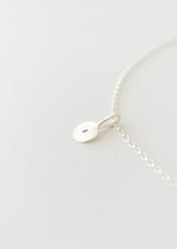 Personalised necklace silver - single