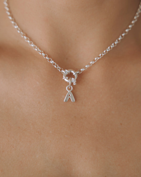 Letter Charm Silver