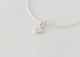 Coeur - Love Charm Necklace Plain Silver