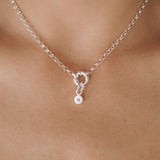Round Birthstone Charm Silver - Ready to Ship