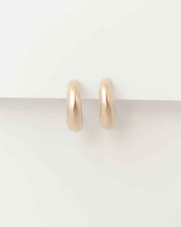 Lune Hoops Yellow Gold