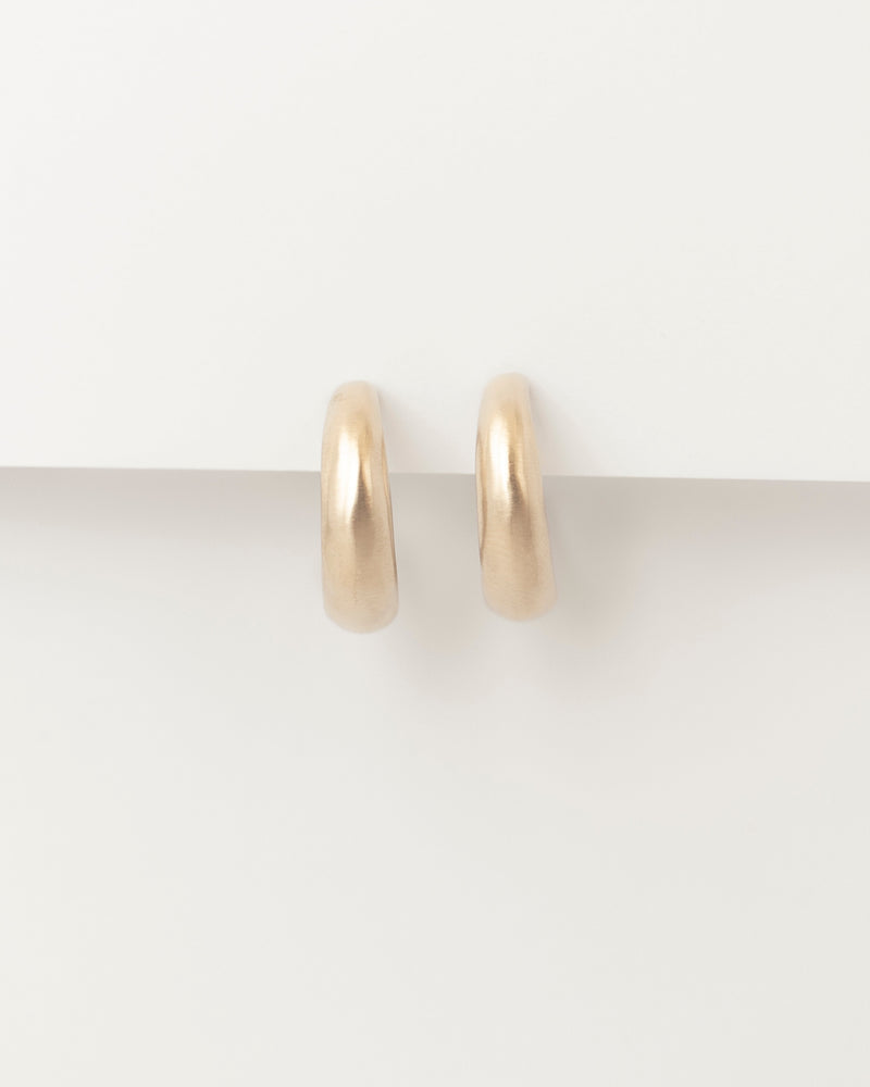 Lune Hoops Yellow Gold