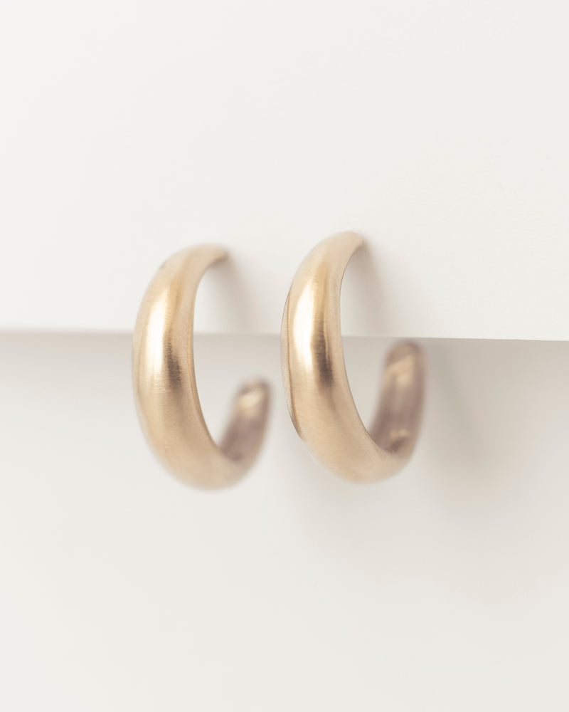 Lune Hoops Yellow Gold