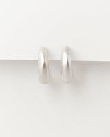 Lune Hoops Silver
