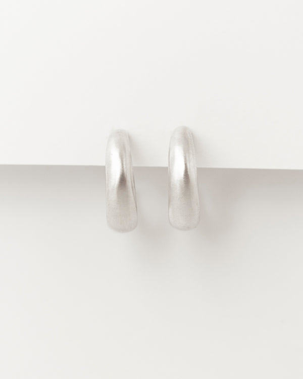 Lune Hoops Silver