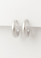 Lune Hoops Silver