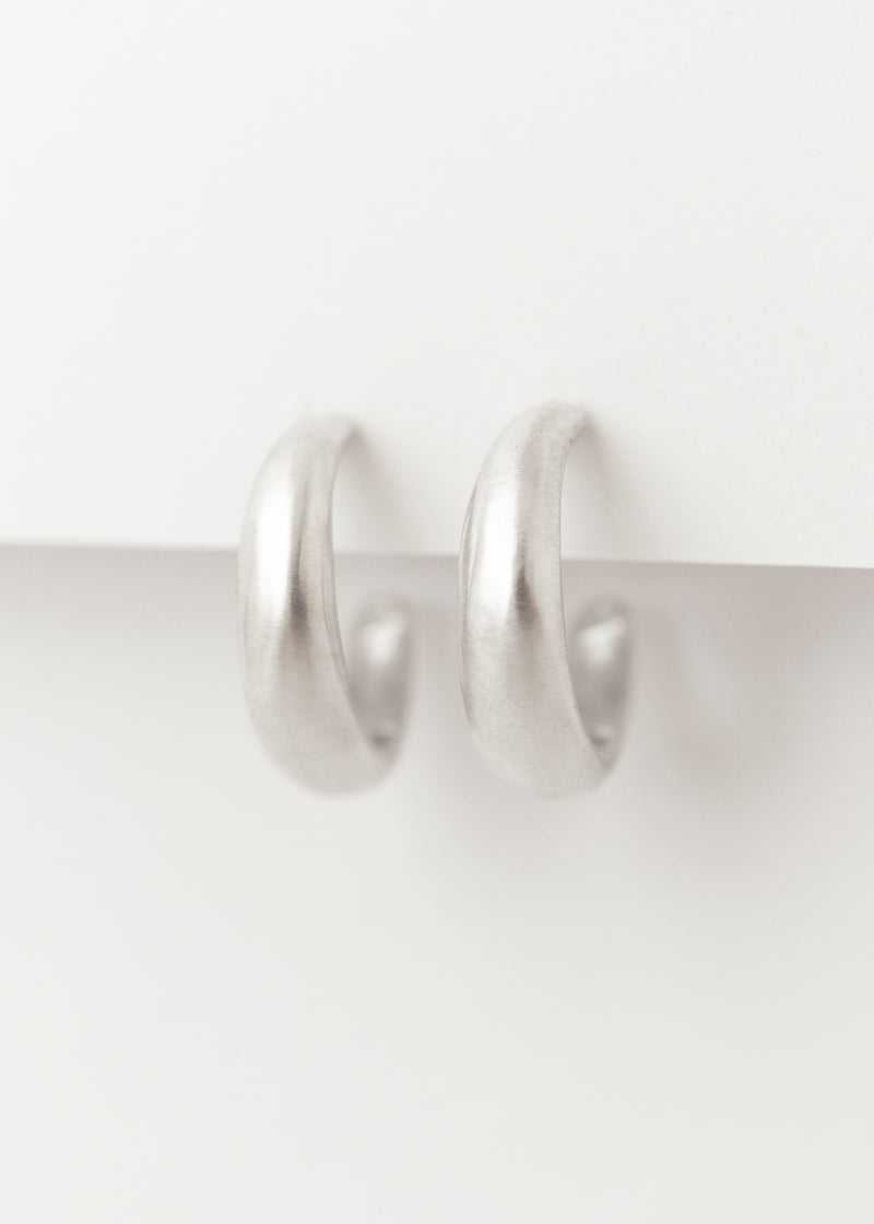 Lune Hoops Silver