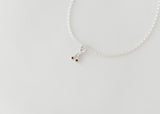 Cerise - Cherry Charm Necklace Gemstones Silver