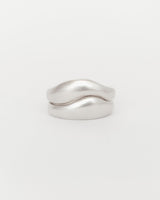 Aurore Plain Stack White Gold