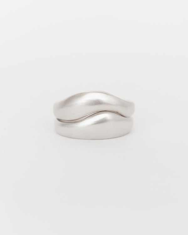 Aurore Plain Stack Silver