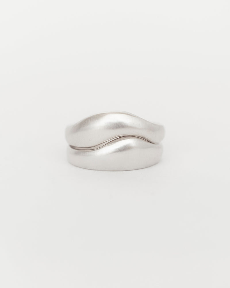 Aurore Plain Stack Silver