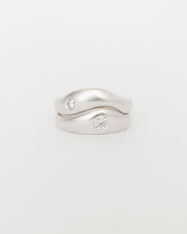 Aurore Une Stack White Gold
