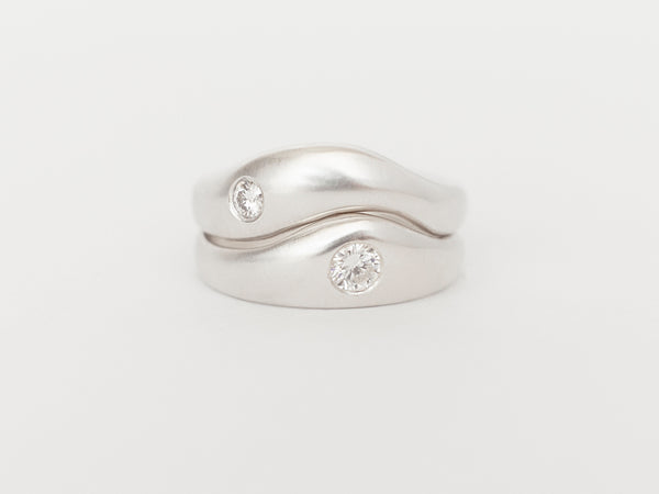 Aurore Une Stack White Gold