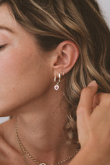 Loveheart hoops gold