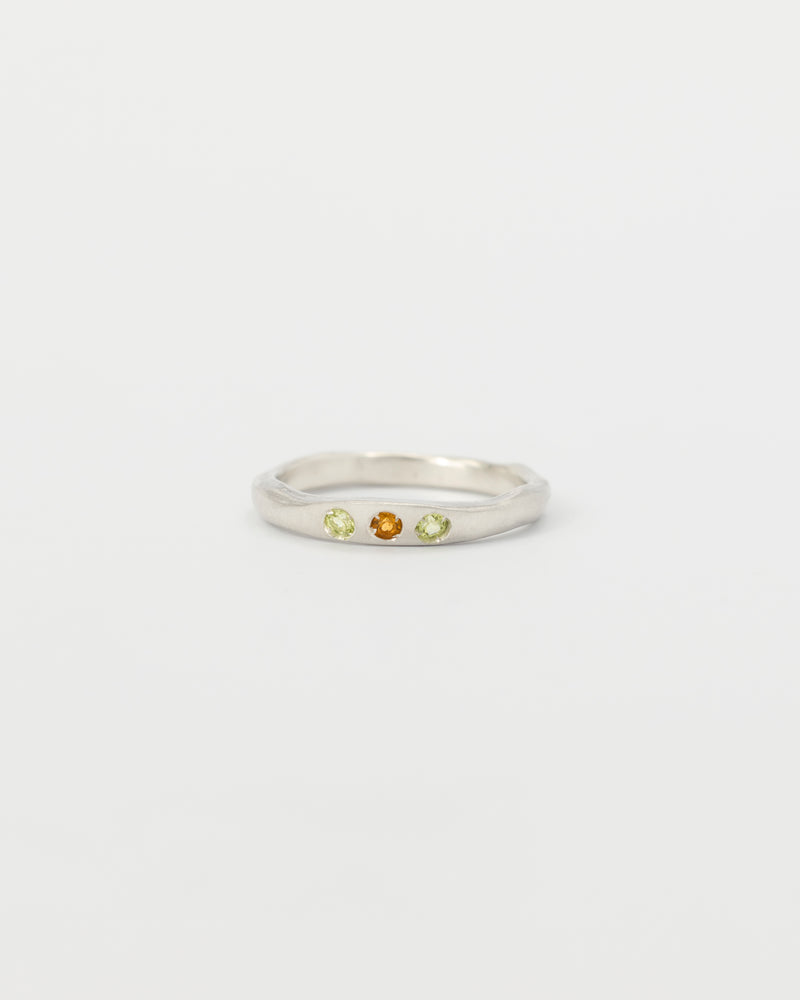 Fine birthstone ring silver